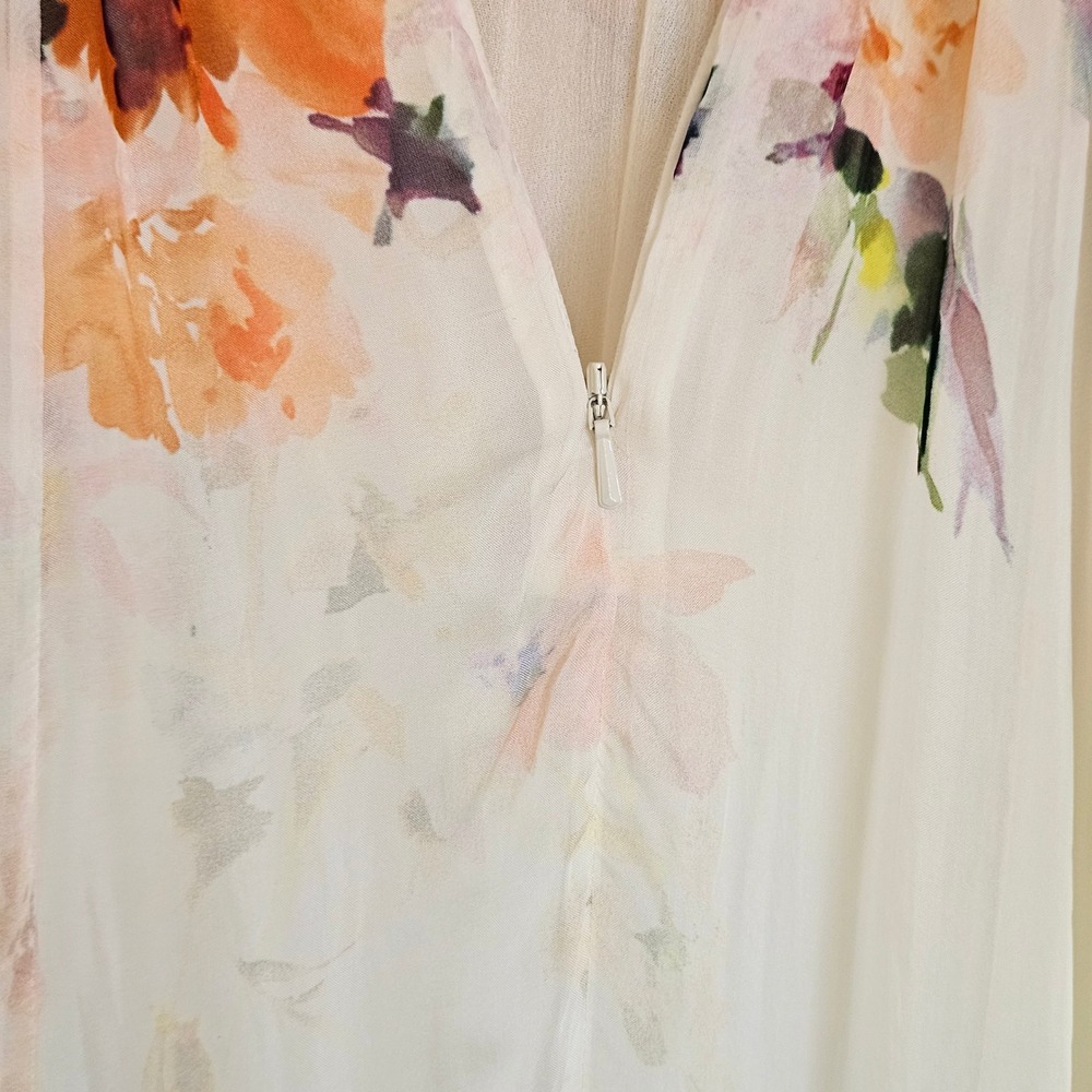 Hemant‎ and Nandita Saba Corset Floral Maxi Dress Bustier Size M NEW $548 - Picture 12 of 16
